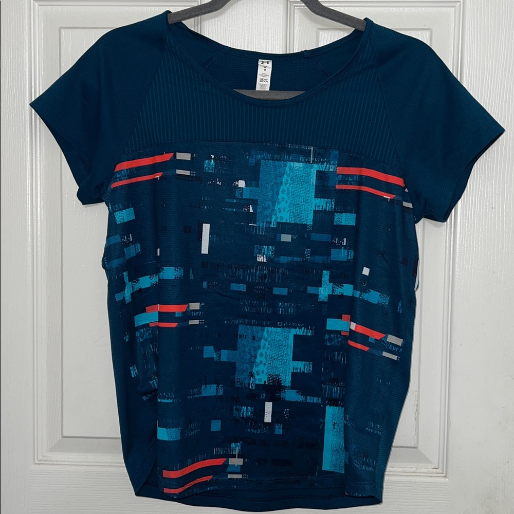 Under Armour Navy and Red Graphic Tee